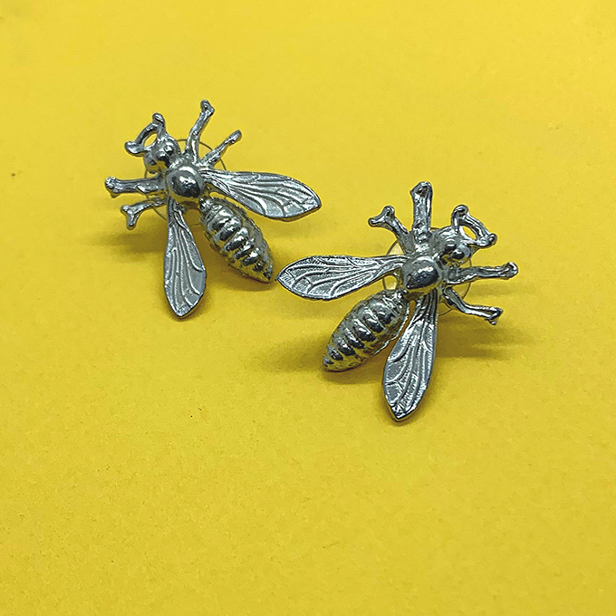 Bee Post Earrings