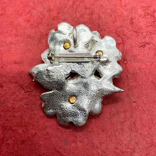 Dogwood cluster pin/ pendant